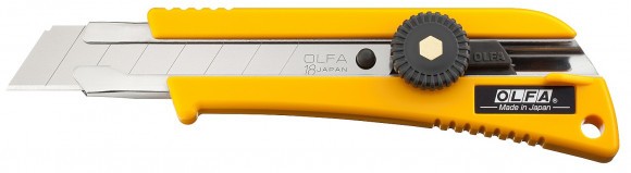 Нож 18мм с резиновыми накладками OL-L-2