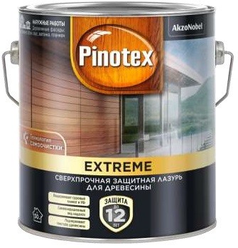 Pinotex Extreme сверхпрочная защитная лазурь для древесины база BC (0.9л)