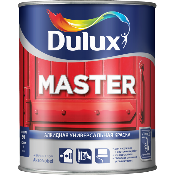 Dulux Master краска алкидная универсальная полуматовая база BC 9л