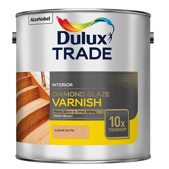 Dulux Trade Diamond Glaze лак на водной основе паркетный полуматовый 5л Dulux Trade Diamond Glaze лак на водной основе паркетный полуматовый 5л