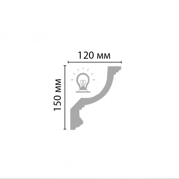 96901 плинтус 2.4м 150х120мм 96901 плинтус 2.4м 150х120мм