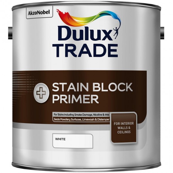 Dulux Trade Stain Block Plus  грунтовка для блокировки старых пятен белая 1л