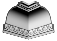 Плинтус Glanzepol GP54 123х117х2000мм(12)