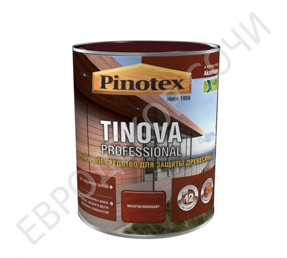 Пинотекс Tinova Professional ср-во для защ.древисины красное дерево (0,75л)