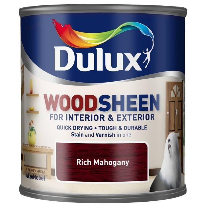 DuluxWoodsheenRICHMAHOGлак-морилканавод.основедлядер.поверхностейп./мат.махагон(0,75л)