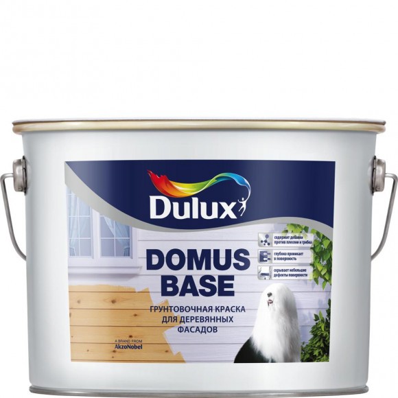 Dulux Domus Base краска грунтовочная для деревянных поверхностей 10л