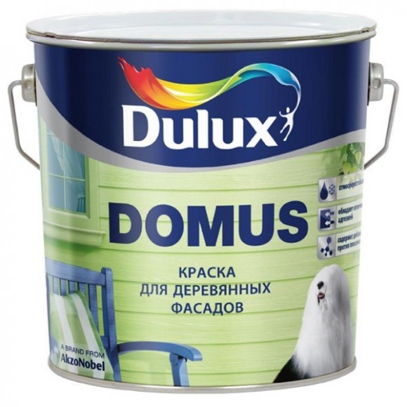 Dulux Domus краска масляно-алкидная  полуглянцевая база BW 2,5л