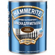 Hammerite краска глянцевая гладкая коричневая 5л