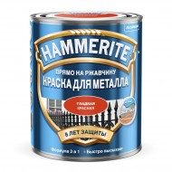 Hammerite краска глянцевая гладкая красная 2,2л