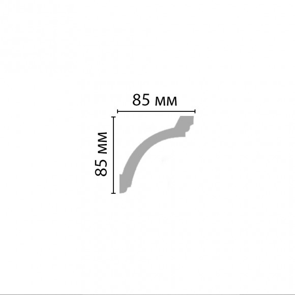 96020  плинтус 2.4м  85x85мм