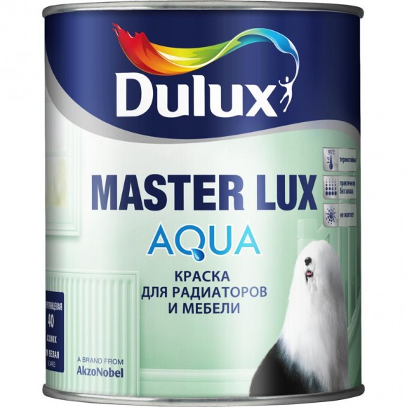 Dulux Master Lux Aqua краска на водной основе глянцевая база BW 1л
