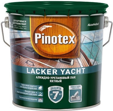 Pinotex Lacker Yacht лак яхтный алкидно-уретановый полуматовый 2,7л