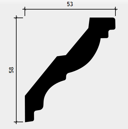 КАРНИЗ 1.50.288 - 58*53*2000ММ