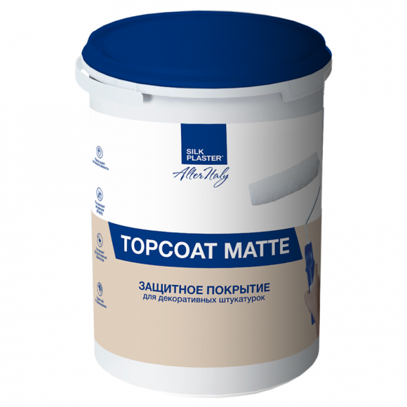 Защитное покрытие ALTERITALY TOPCOAT MATTE для декоративных штукатурок, 1 л