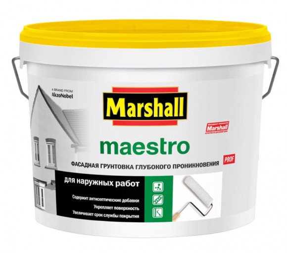 Marshall Maestro Фасадная грунтовка глубокого проникновения 10л