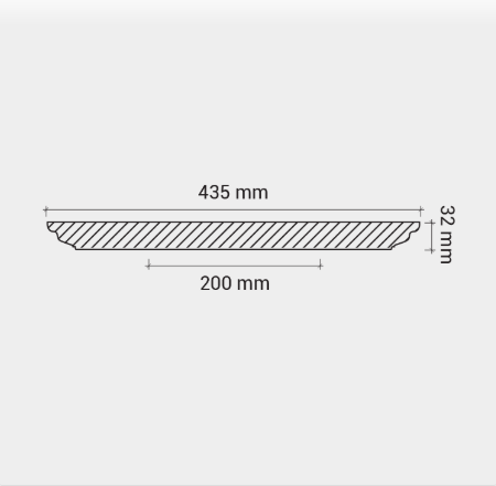 РОЗЕТКА 1.56.004 D43,5СМ