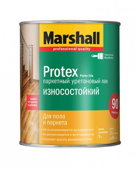 Marshall Protex Parke Cila лак алкидно-уретановый паркетный глянцевый 0,75л