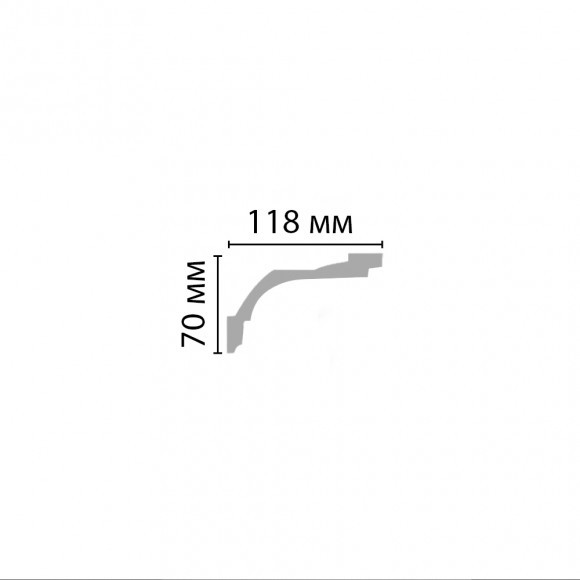 96220  плинтус  2.4м  70x118мм