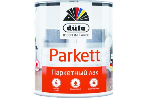 Лак паркетный Dufa PARKETT полуматовый 0,75 л.,