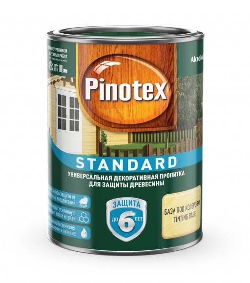 Pinotex Standard  пропитка для древесины CLR 0,9л