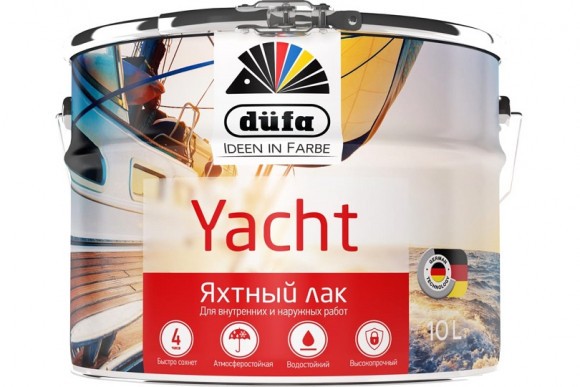 Лак яхтный алкидно-полиуретановый Dufa Retail Yacht глянцевый 10 л