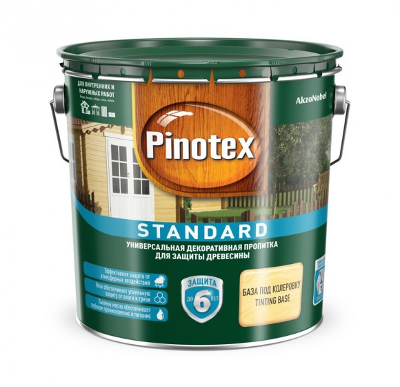Pinotex Standard  пропитка для древесины CLR 2,7л