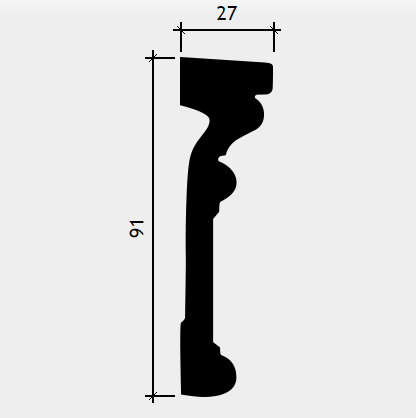 МОЛДИНГ 1.51.347 - 91*27*2000ММ