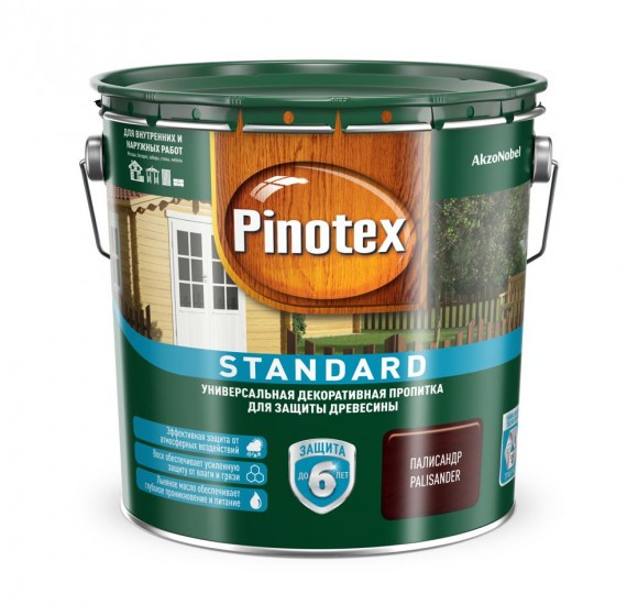 Pinotex Standard  пропитка для древесины палисандр 2,7л