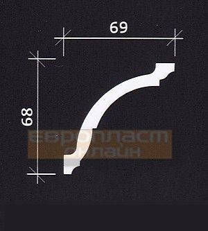 КАРНИЗ 6.50.101 - 68*69*2000ММ КАРНИЗ 6.50.101 - 68*69*2000ММ