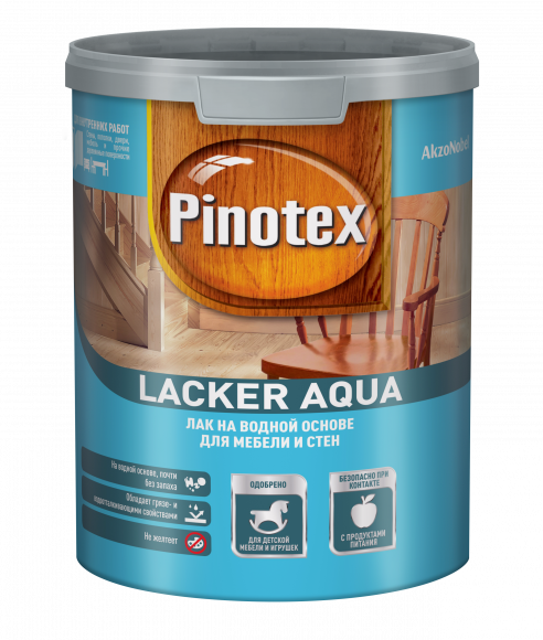 Pinotex  Lacker Aqua лак на водной основе для мебели и стен  матовый 1л