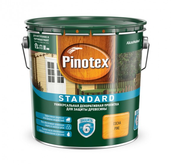 Pinotex Standard  пропитка для древесины сосна 2,7л