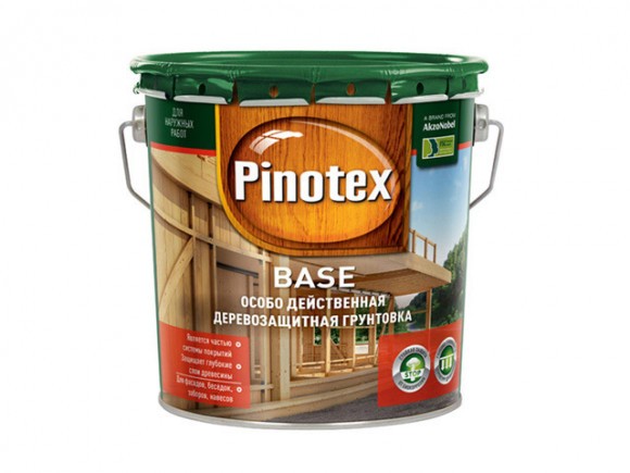 Pinotex Base грунтовка для внешних работ деревозащитная бесцветная 2,7л