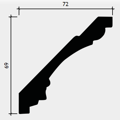 КАРНИЗ 1.50.189 - 69*72*2000ММ