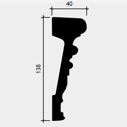 МОЛДИНГ 1.51.368 - 138*40*2000ММ МОЛДИНГ 1.51.368 - 138*40*2000ММ