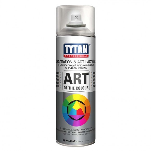 Tytan Professional Art of the colour краска аэрозольная лак бесцветный глянец 400 мл