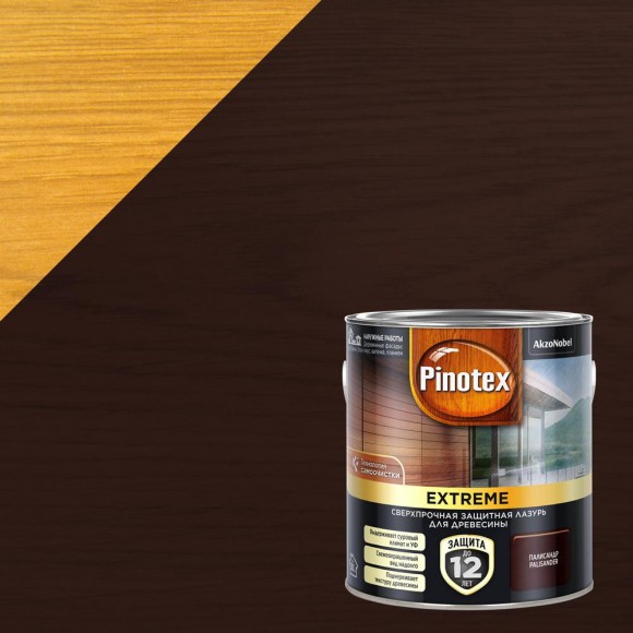 Pinotex Extreme сверхпрочная защитная лазурь для древесины Палисандр (2,5л) Pinotex Extreme сверхпрочная защитная лазурь для древесины Палисандр (2,5л)