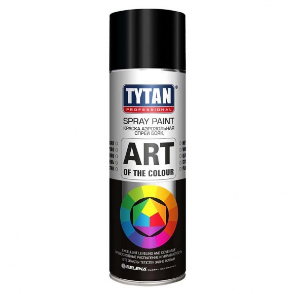 TYTAN Professional Art of the colour краска аэрозольная термостойкая черная 400 мл