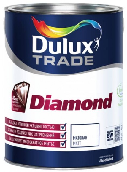 Dulux Professional Diamond  Matt краска в/д для стен и потолков  BC 4.5л