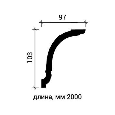 КАРНИЗ 1.50.202 - 103*97*2000ММ