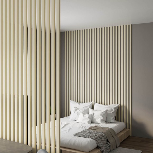Интерьерная Рейка МДФ Планкен De Luxe Palomino 16*60*2700 Интерьерная Рейка МДФ Планкен De Luxe Palomino 16*60*2700
