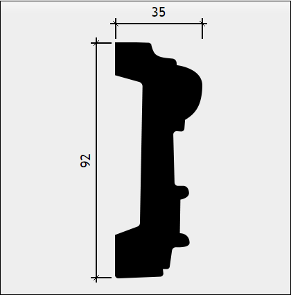 МОЛДИНГ 1.51.382 - 92*35*2000ММ
