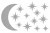 ДЕКОР ИЗ ЖИДКИХ ОБОЕВ Звездное небо 6¶  BIOPLAST