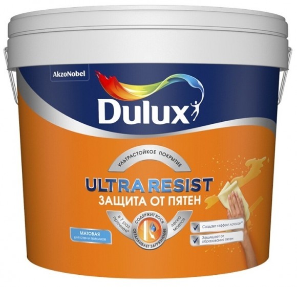 Краска Dulux Ultra Resist защита от пятен мат BW 5л