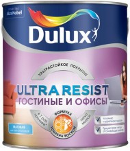 Dulux Ultra Resist Гостиные и Офисы краска повыш. износост. матова ВС 0.9л Dulux Ultra Resist Гостиные и Офисы краска повыш. износост. матова ВС 0.9л