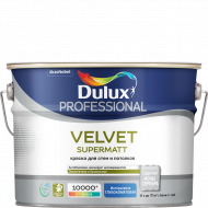 Dulux Professional Velvet Supermatt краска в/д для стен и потолков BW 10л Dulux Professional Velvet Supermatt краска в/д для стен и потолков BW 10л