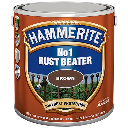 Hammerite RUST BEATER грунт  коричневый для черных металлов 0,25л