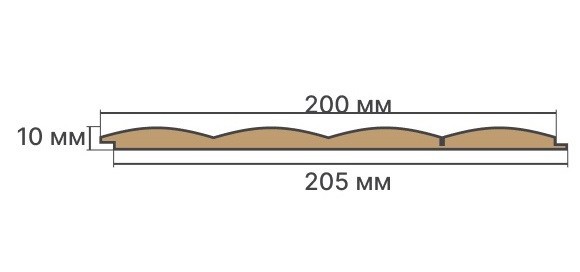 ПАНЕЛЬ МДФ DUNE DE LUXE 2700Х200Х10 OCEAN